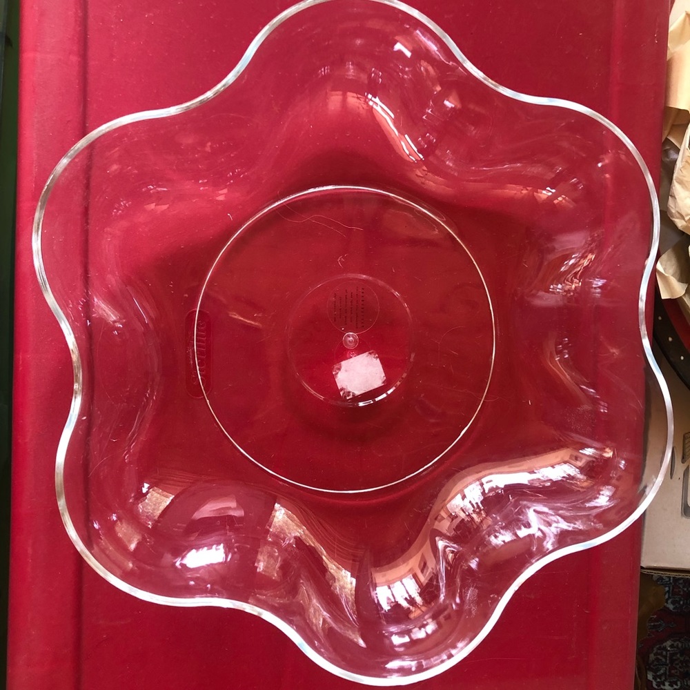 Pottery Barn clear acrylic bowl